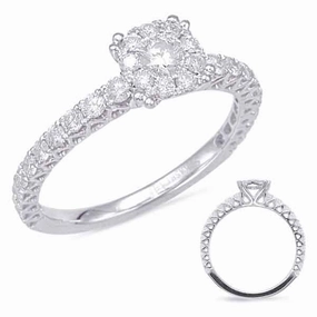 0.69 ctw. WHITE GOLD DIAMOND FASHION RING D4555WG