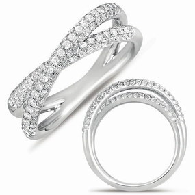 0.69 ctw. WHITE GOLD PAVE DIAMOND RING D4287WG