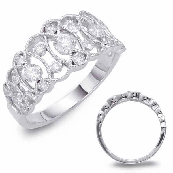 0.71 ctw. WHITE GOLD DIAMOND FASHION RING D4440WG