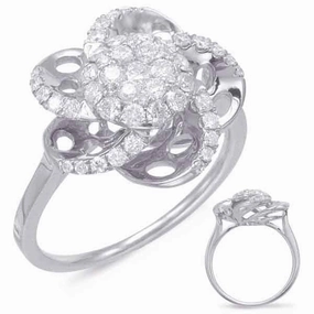 0.71 ctw. WHITE GOLD DIAMOND FASHION RING D4539WG