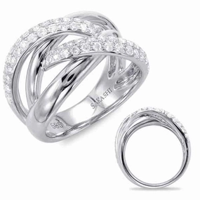0.72 ctw. WHITE GOLD DIAMOND FASHION RING D4418WG