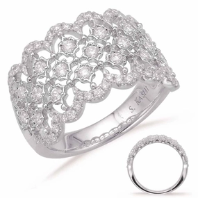 0.72 ctw. WHITE GOLD DIAMOND FASHION RING D4602WG