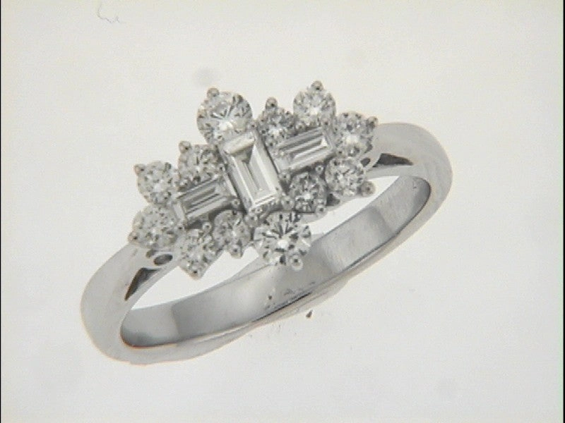 0.74 ctw. WHITE GOLD DIAMOND RING D3965WG