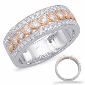 0.75 ctw. ROSE & WHITE DIAMOND FASHION RING D4605RW