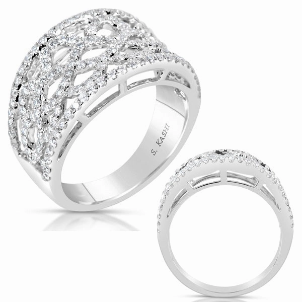 0.77 ctw. WHITE GOLD DIAMOND FASHION RING D4495WG