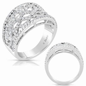 0.77 ctw. WHITE GOLD DIAMOND FASHION RING D4495WG