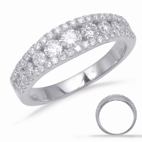 0.78 ctw. WHITE GOLD WEDDING BAND D4253WG