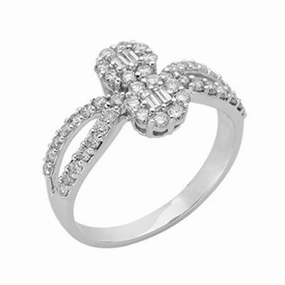 0.80 ctw. WHITE GOLD DIAMOND RING D3690WG