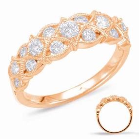 0.81 ctw. ROSE GOLD DIAMOND FASHION RING D4566RG
