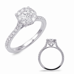 0.82 ctw. WHITE GOLD DIAMOND FASHION RING D4400-28WG