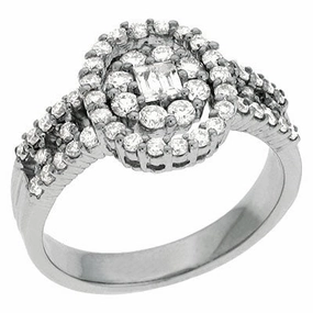0.83 ctw. WHITE GOLD DIAMOND RING D3878WG