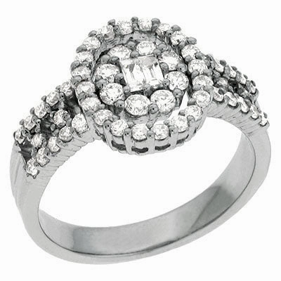 0.83 ctw. WHITE GOLD DIAMOND RING D3878WG