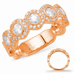 0.84 ctw. ROSE GOLD DIAMOND FASHION RING D4603RG