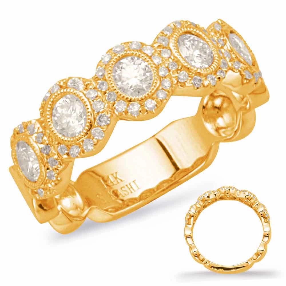 0.84 ctw. YELLOW GOLD DIAMOND FASHION RING D4603YG