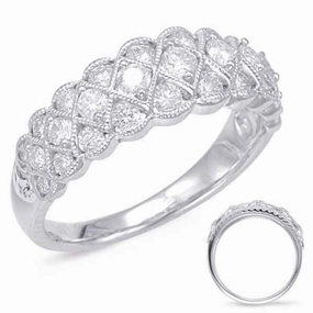 0.86 ctw. WHITE GOLD DIAMOND FASHION RING D4567WG