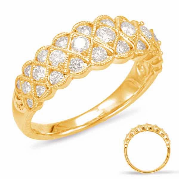 0.86 ctw. YELLOW GOLD DIAMOND FASHION RING D4567YG