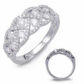 0.88 ctw. WHITE GOLD DIAMOND FASHION RING D4443WG