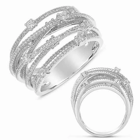 0.89 ctw. WHITE GOLD FASHION RING D4296WG