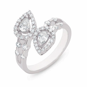 0.90 ctw. WHITE GOLD DIAMOND RING D3963WG