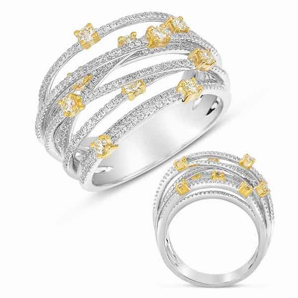 0.90 ctw. WHITE GOLD FASHION RING D4296YW