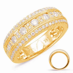 0.90 ctw. YELLOW GOLD DIAMOND FASHION RING D4575YG
