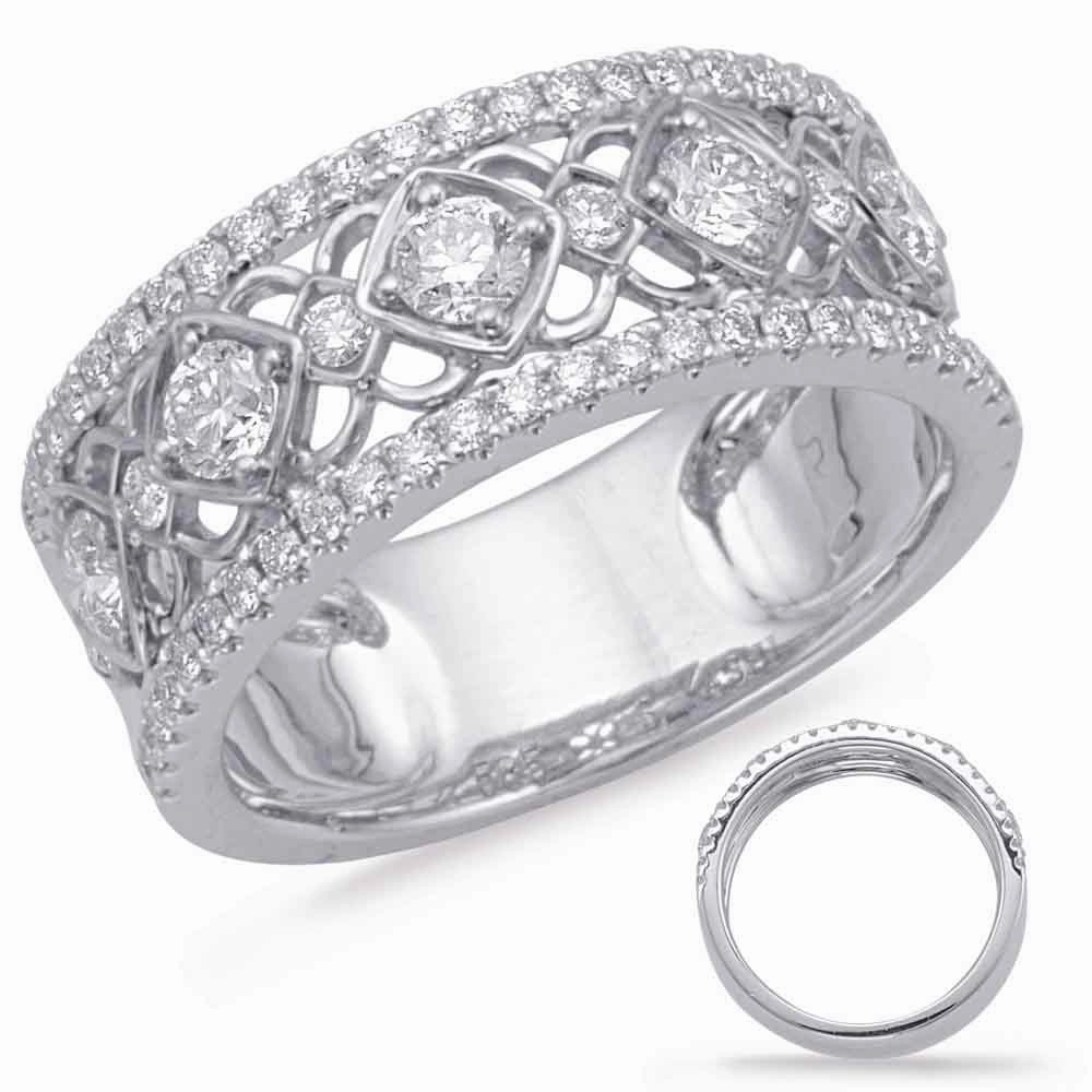 0.91 ctw. WHITE GOLD DIAMOND FASHION RING D4607WG