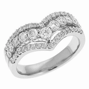 0.91 ctw. WHITE GOLD DIAMOND RING D3933WG