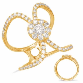 0.91 ctw. YELLOW GOLD DIAMOND FASHION RING D4550YG