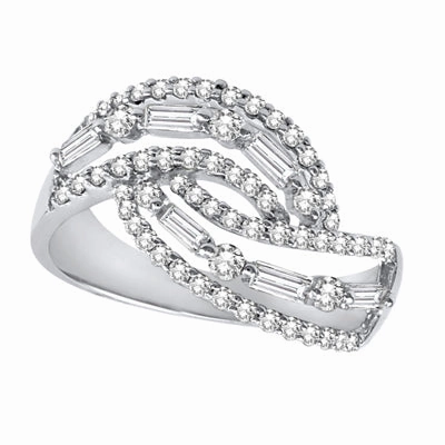 0.94 ctw. WHITE GOLD DIAMOND FASHION RING D4097WG