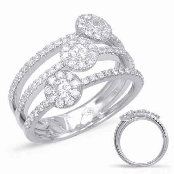 0.95 ctw. WHITE GOLD DIAMOND FASHION RING D4547WG