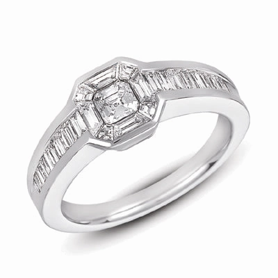 0.96 ctw. WHITE GOLD DIAMOND FASHION RING D4135WG