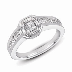 0.96 ctw. WHITE GOLD DIAMOND FASHION RING D4135WG