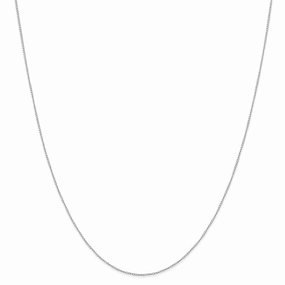 10k White Gold .42 mm Carded Curb Chain | 10K6CW