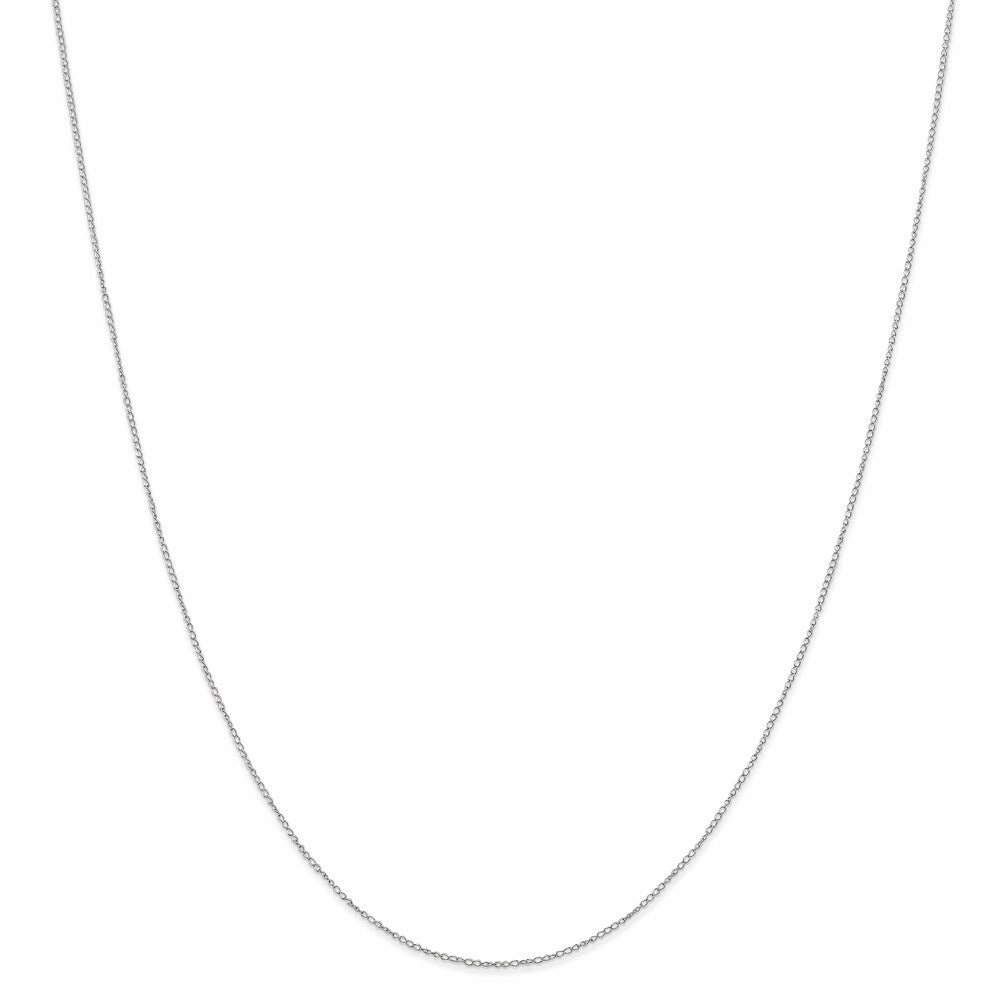 10k White Gold .42 mm Carded Curb Chain | 10K6CW