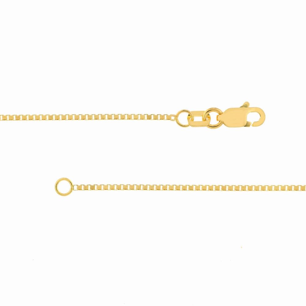 14k Gold 0.96mm Box Chain