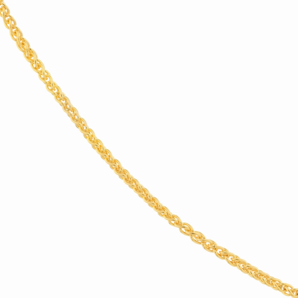 14k Gold 1.05mm Wheat Chain