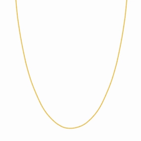 14k Gold 1.05mm Wheat Chain