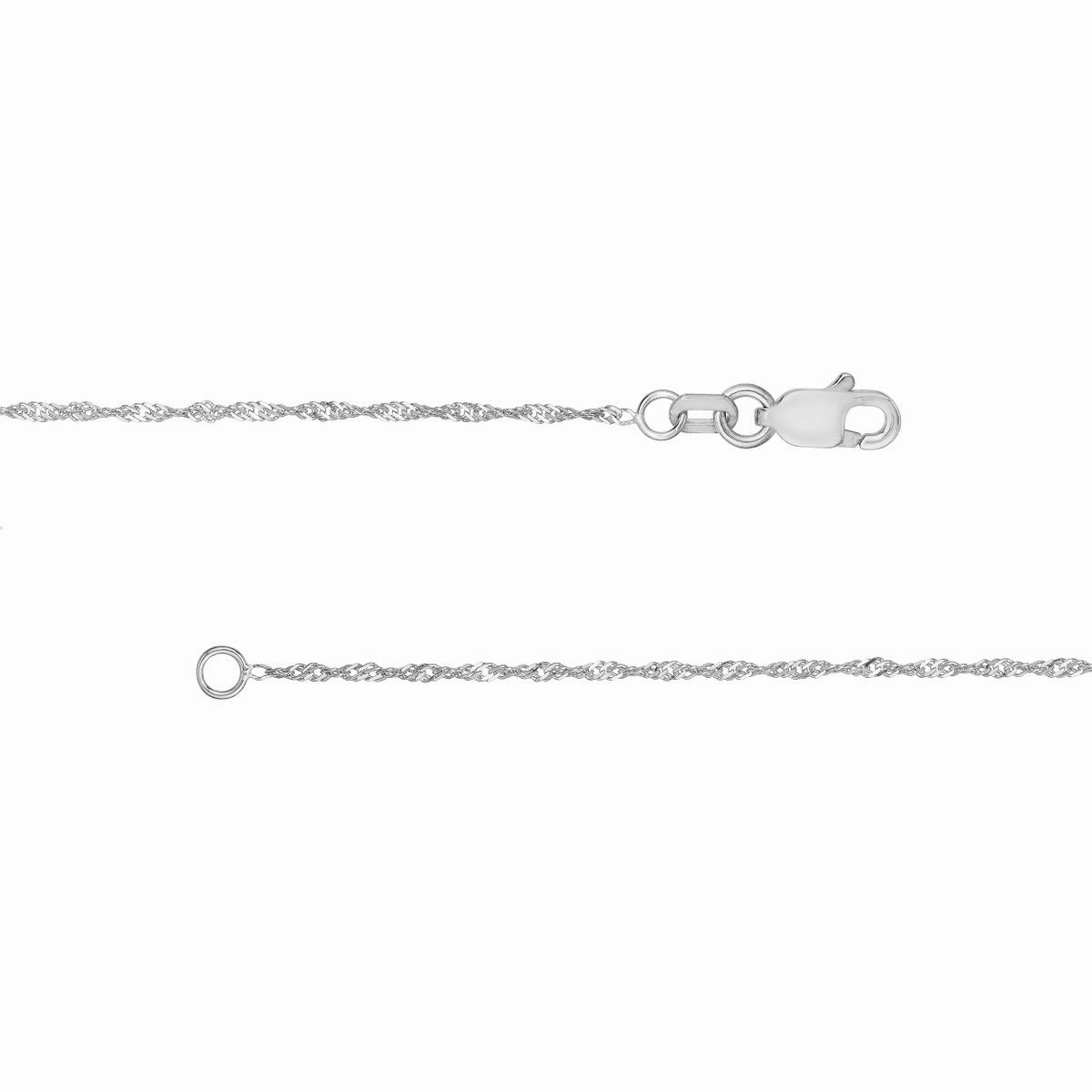14k Gold 1.15mm Singapore Chain