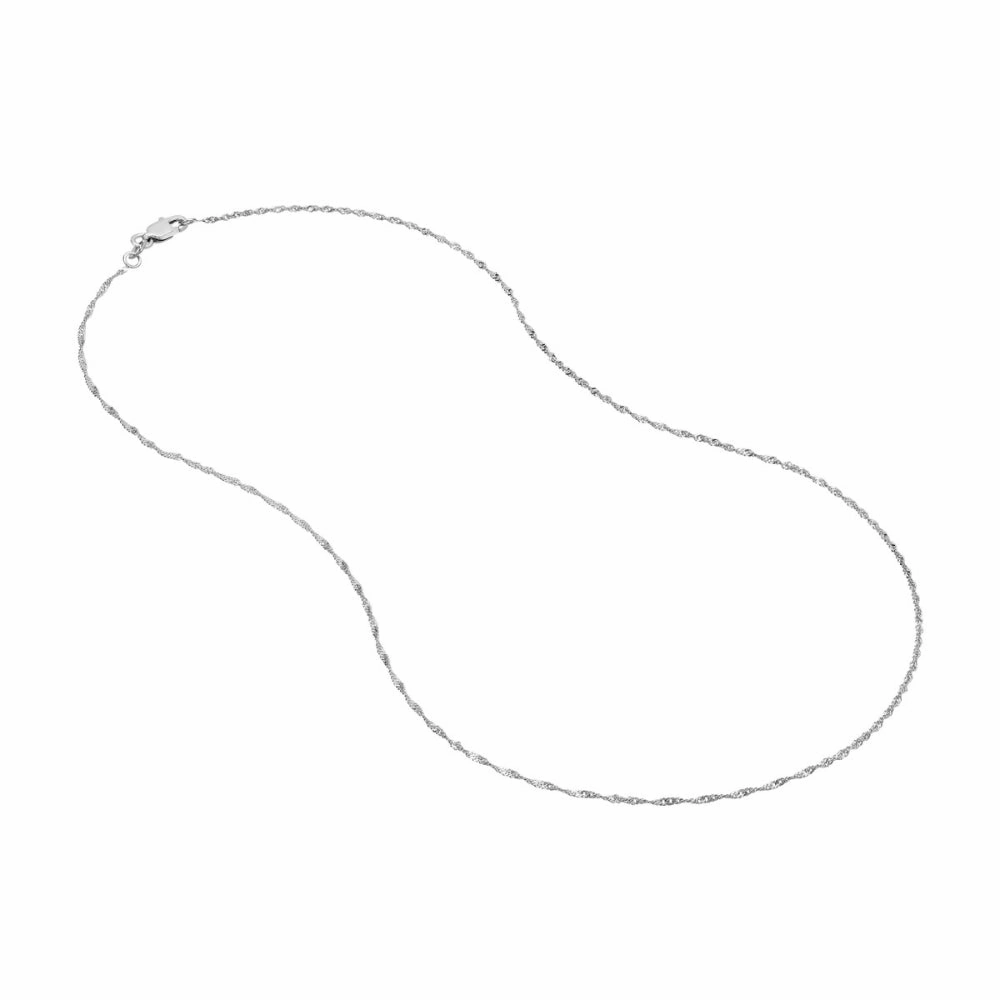 14k Gold 1.15mm Singapore Chain