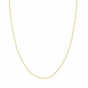 14k Gold 1.15mm Singapore Chain