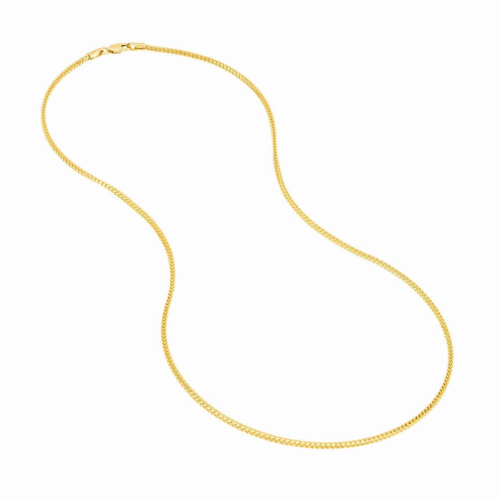 14k Gold 1.55mm Franco Chain