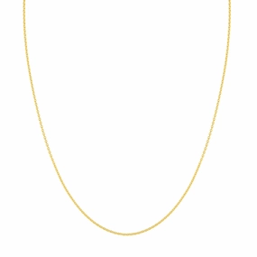 14k Gold 1.5mm Cable Chain, 18"