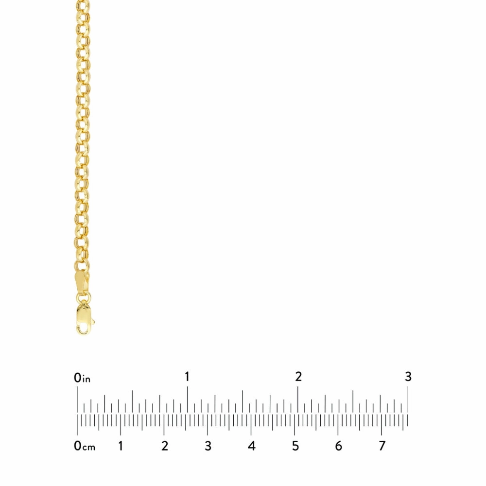 14k Gold 50/50 Paper Clip & Rolo Chain Necklace