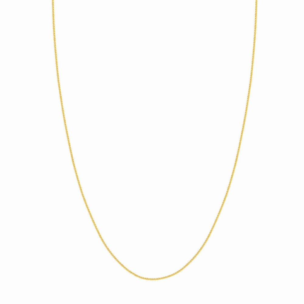 14k Gold Adjustable Length Wheat Chain