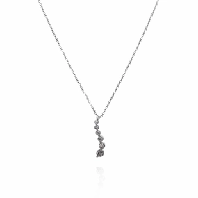 14k Gold Adjustable "S" Shape Diamond Journey Pendant