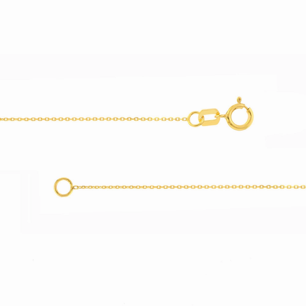 14k Gold Diamond-Cut Cable Chain, 20"