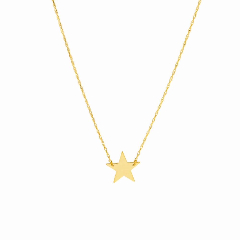 14k Gold Mini Star Pendant Necklace