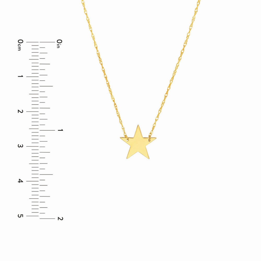 14k Gold Mini Star Pendant Necklace