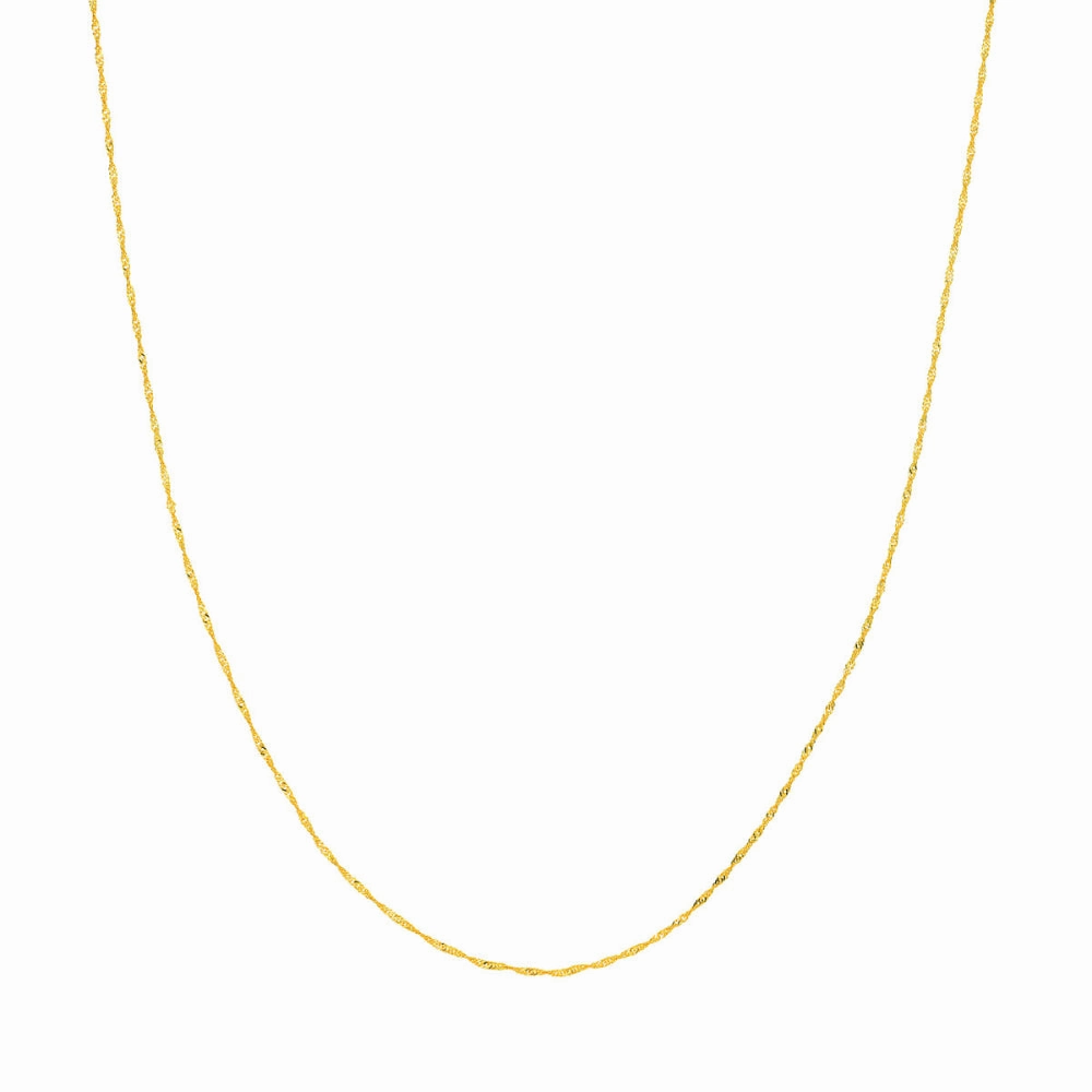 14k Gold Singapore Chain, 16"