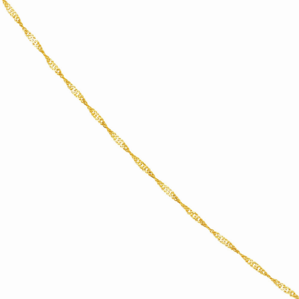 14k Gold Singapore Chain, 16"